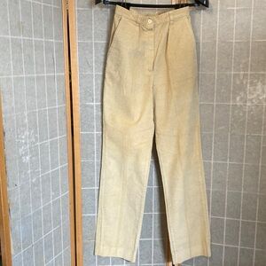 Beige women’s Corduroy long Pants. 100% cotton.